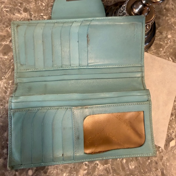 Salvatore Ferragamo Aqua Leather Wallet - Picture 3 of 4